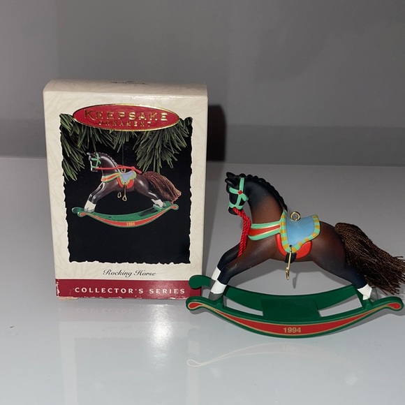 Vintage Hallmark Collector's Series Rocking Horse Ornament 1994 - Picture 1 of 5